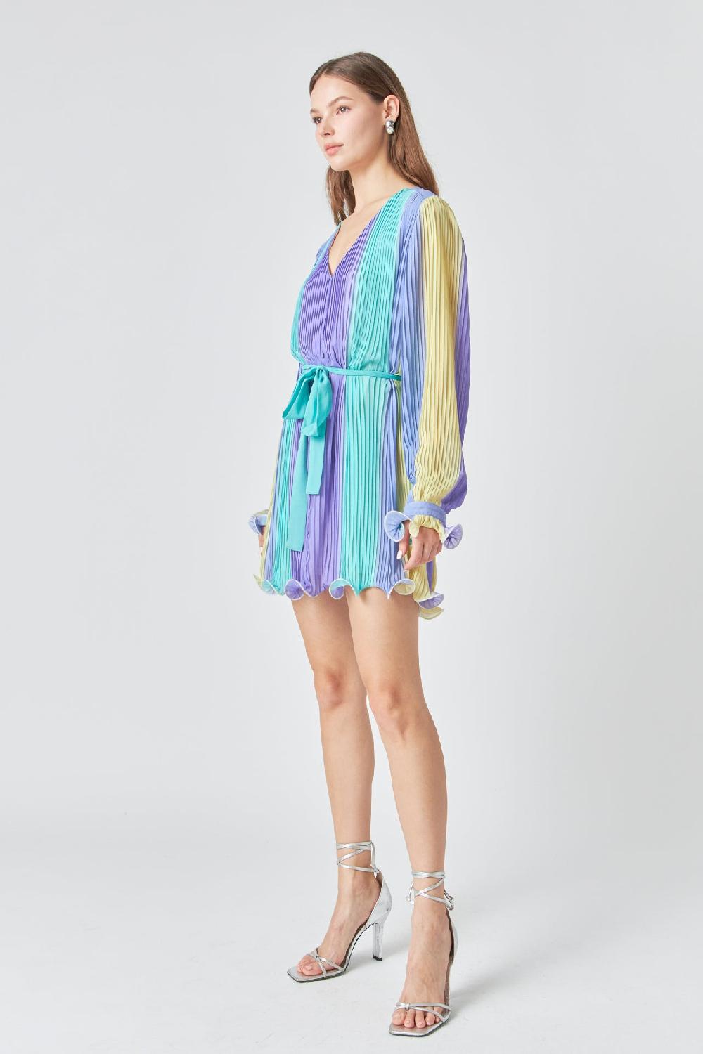 Endless Rose Pleated Mini Dress MULTI