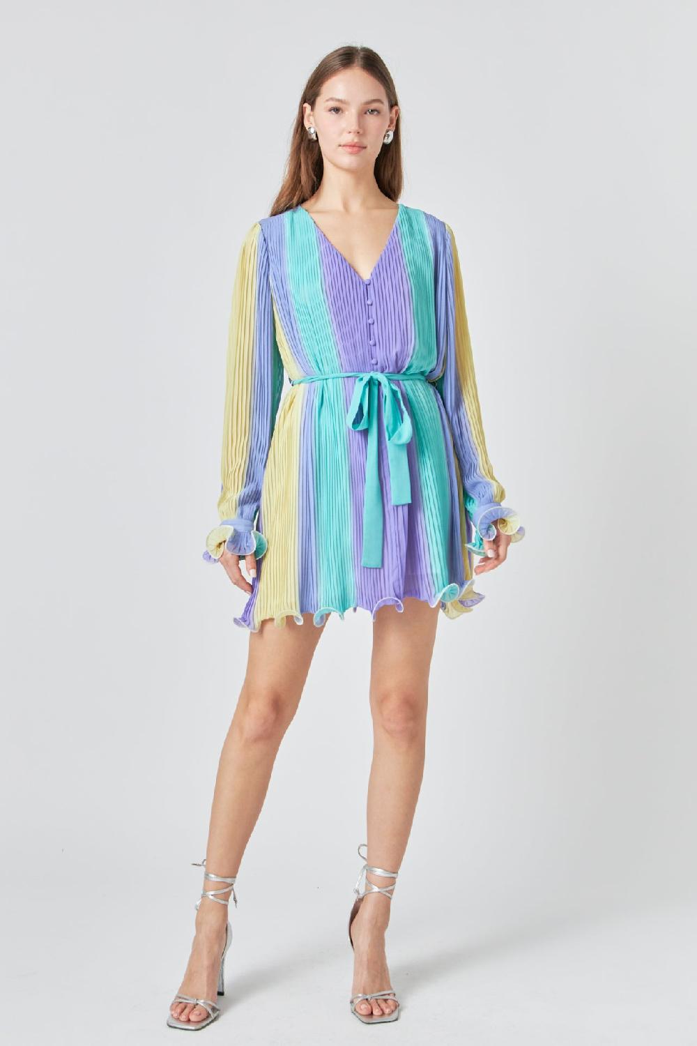 Endless Rose Pleated Mini Dress MULTI