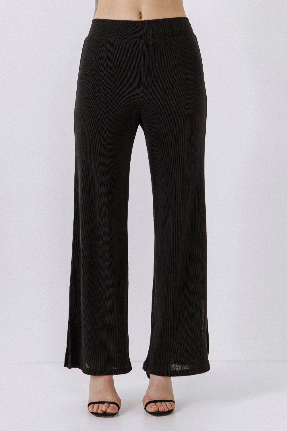 Endless Rose Pleated Pants BLACK