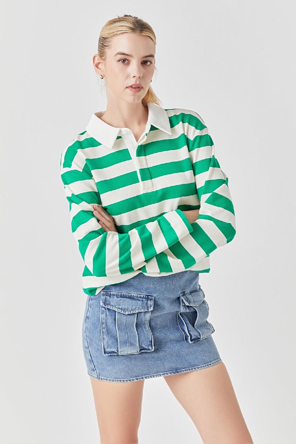 Endless Rose Pocket Denim Mini Skirt BLUE