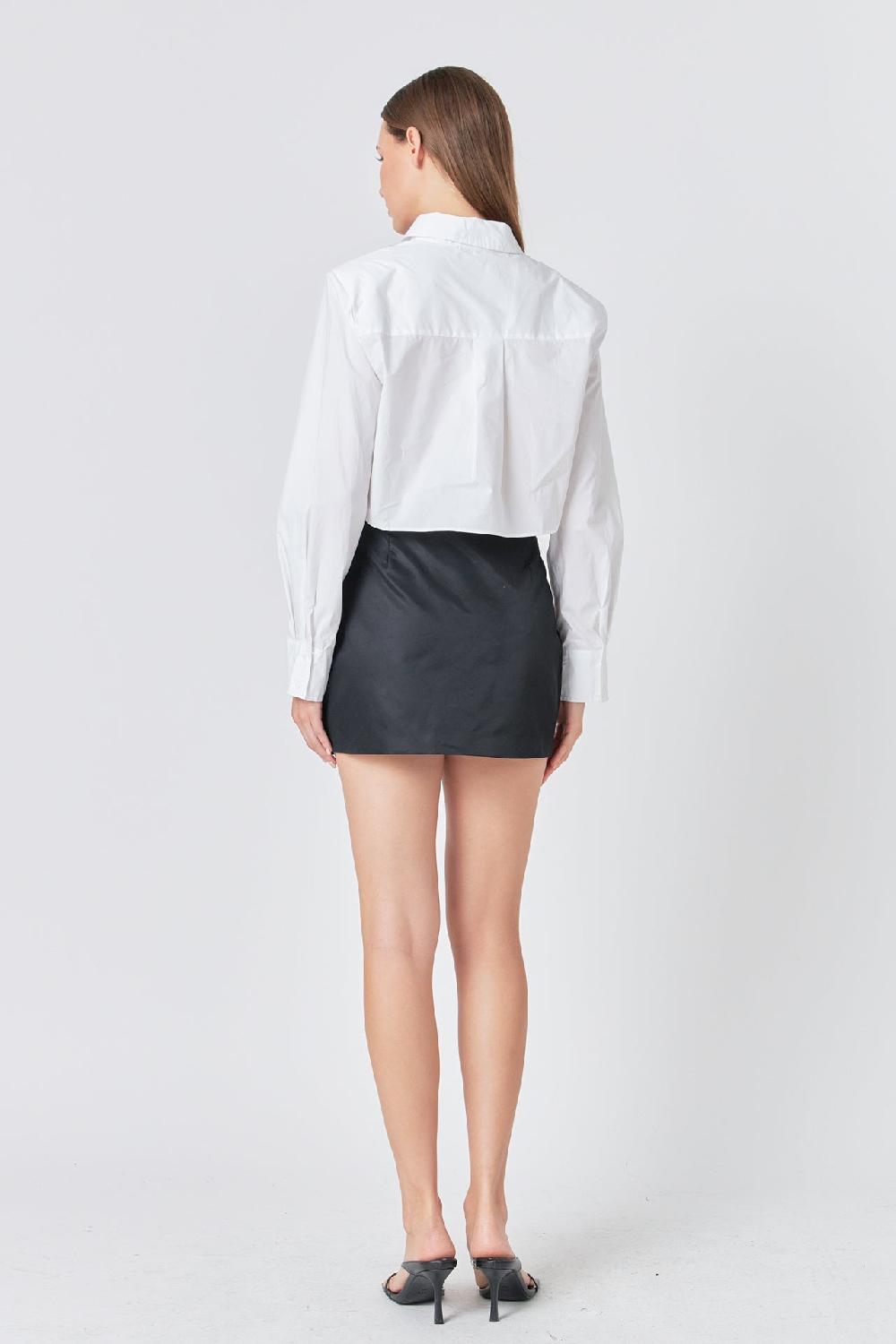 Endless Rose Pocket Flap Skort BLACK