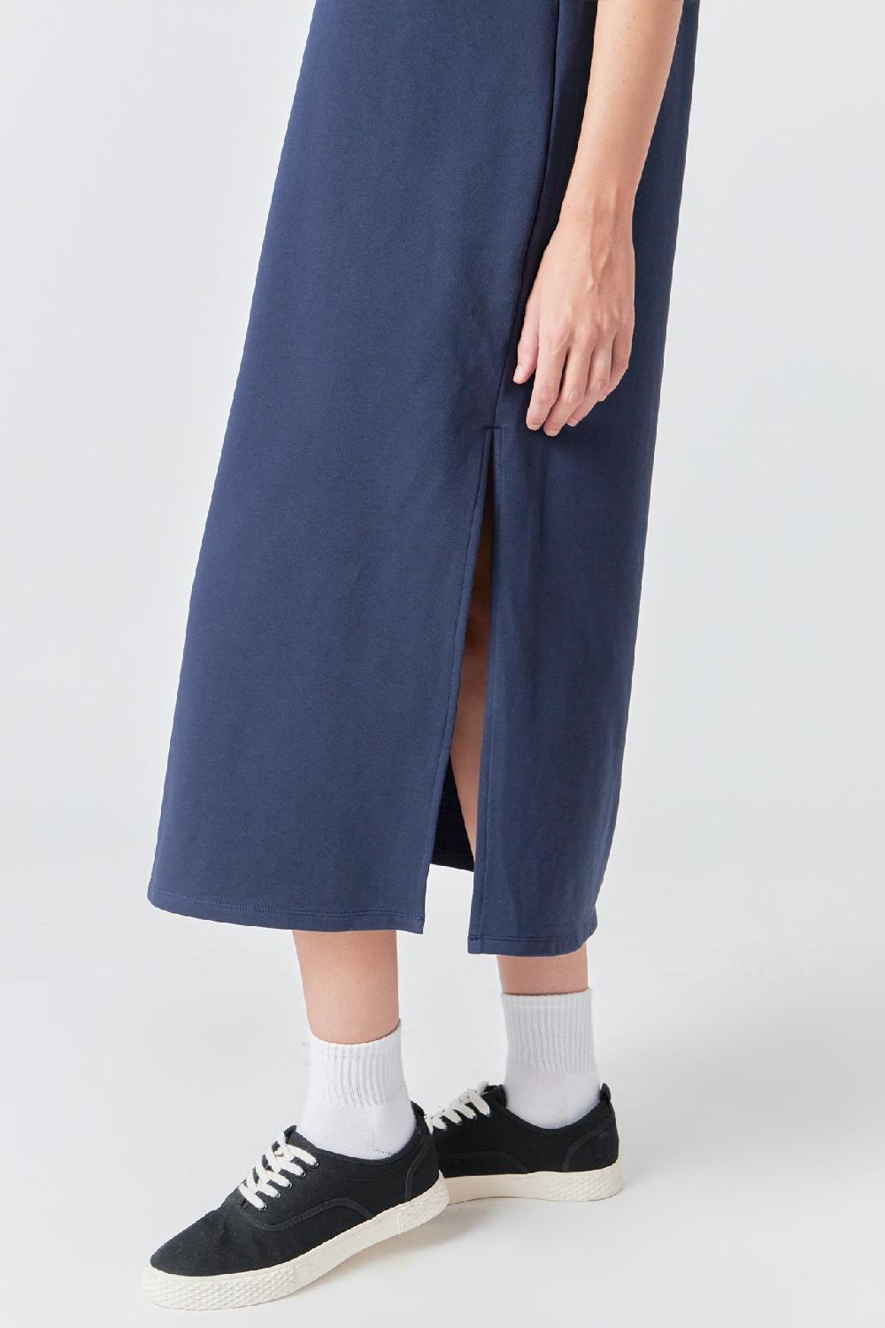 Endless Rose Polo Midi Dress NAVY