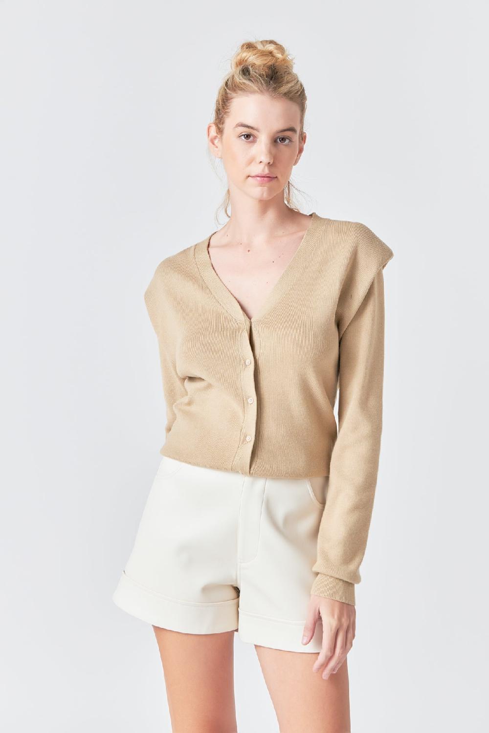 endless rose Pu Shorts CREAM