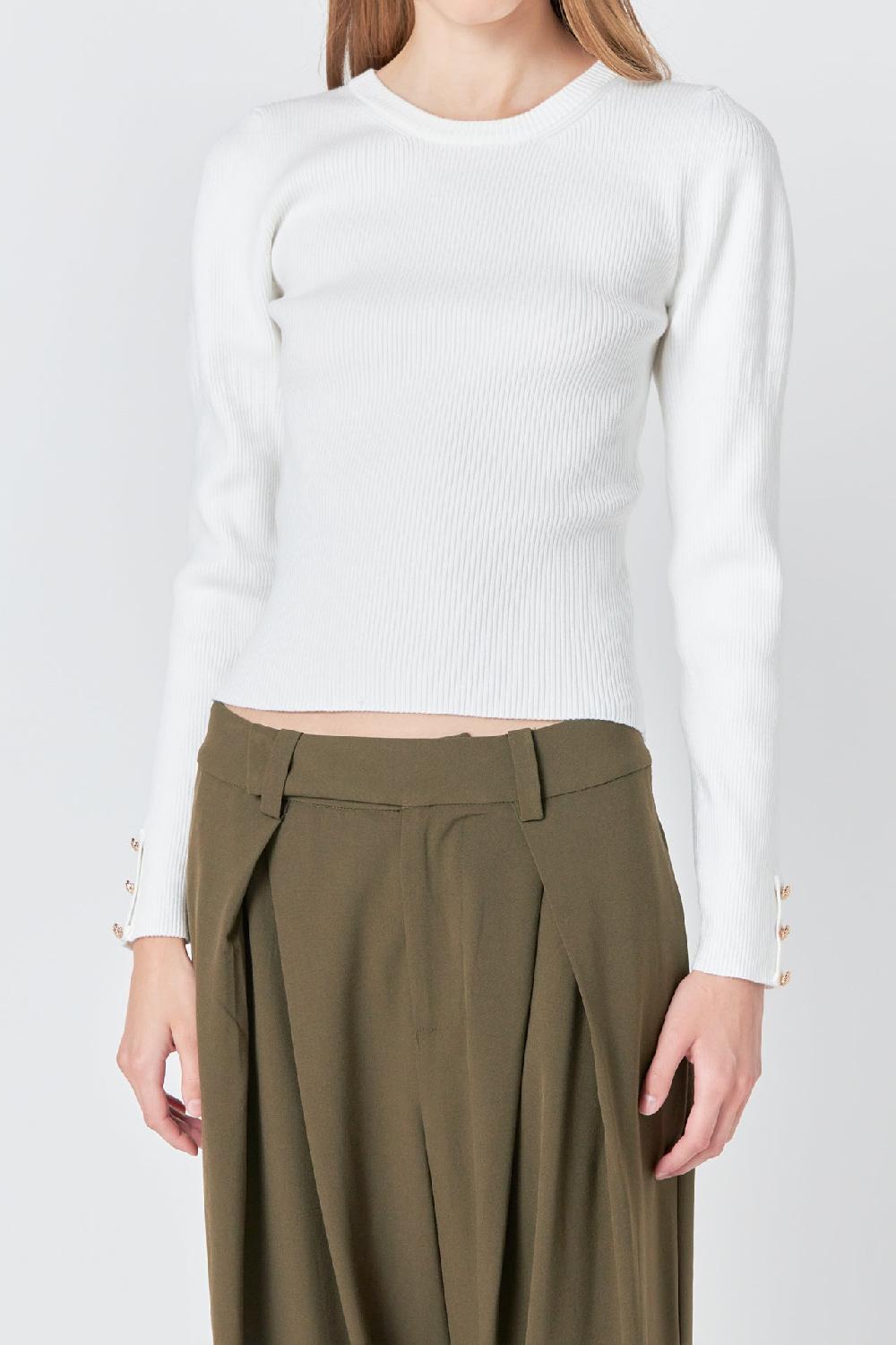 Endless Rose Puff Sleeve Top CREAM