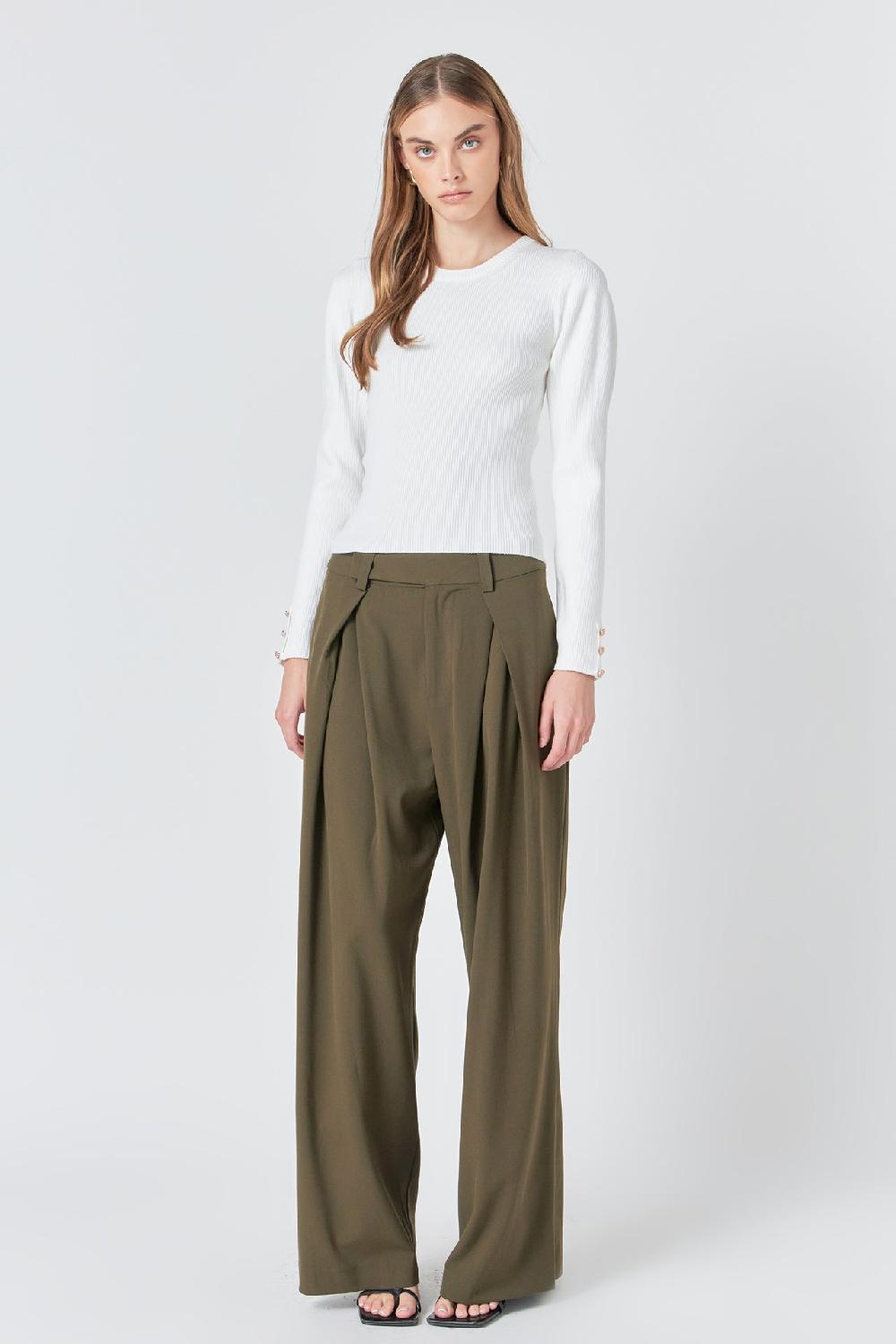 endless rose Puff Sleeve Top CREAM