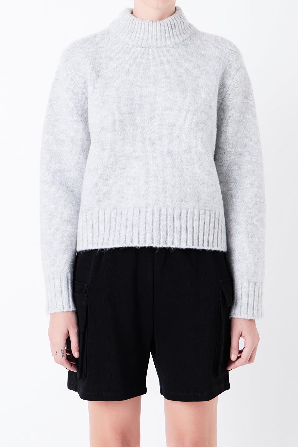 Endless Rose Pullover Sweater GREY
