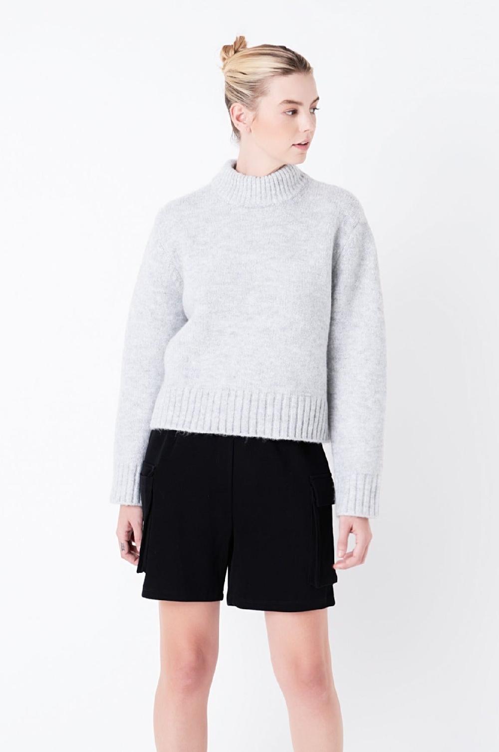 Endless Rose Pullover Sweater GREY