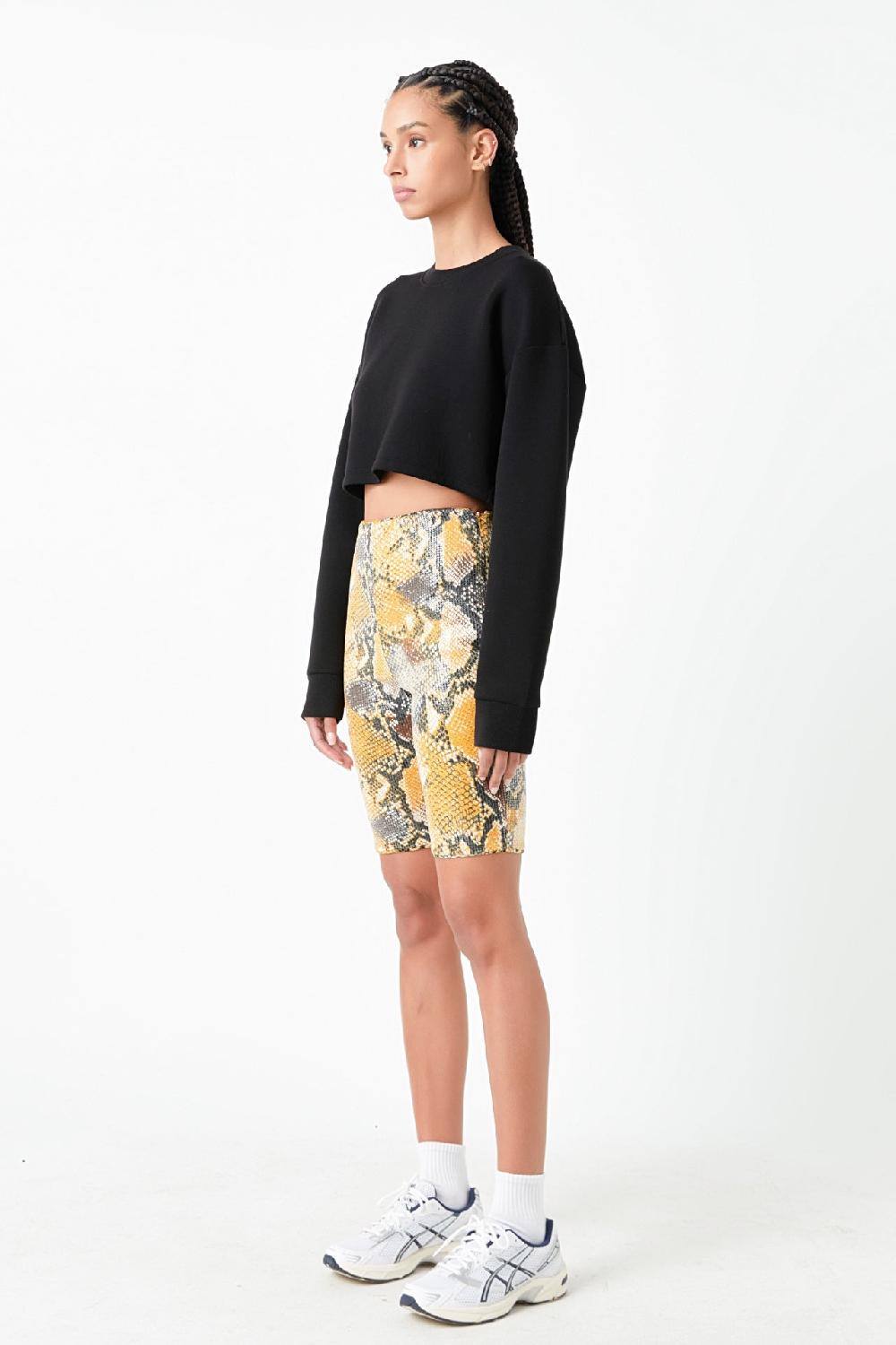 Endless Rose Python Sequin Biker Shorts MULTI