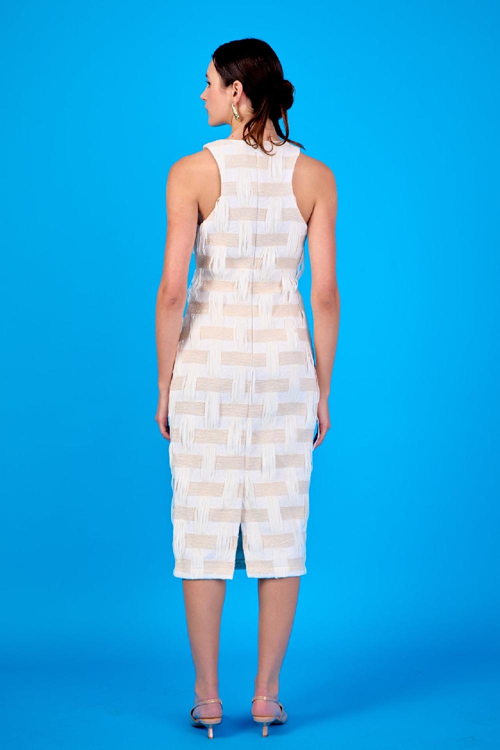 Endless Rose Racer Back Neck Midi Dress IVORY