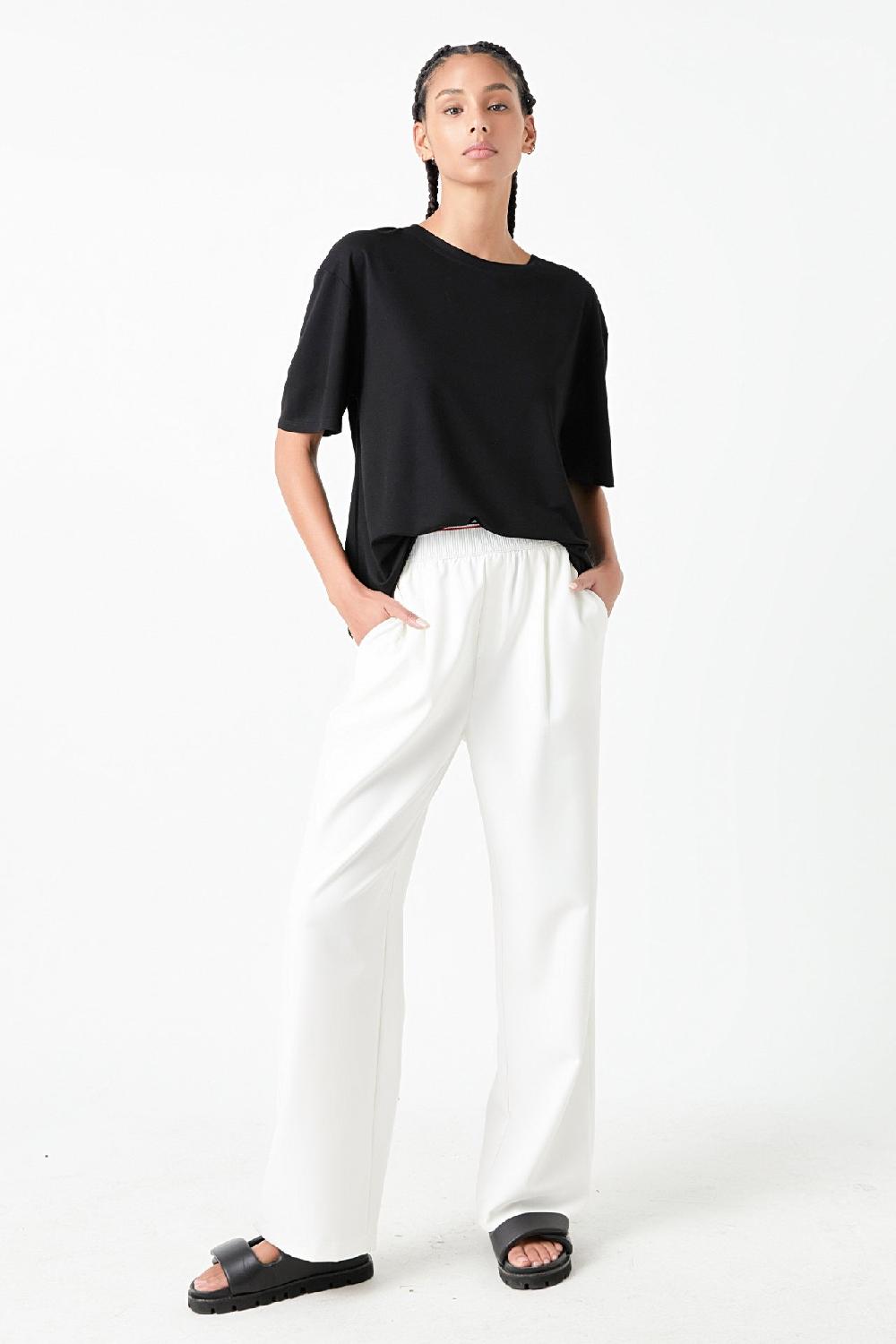 Endless Rose Relaxed Oversize T-shirt BLACK