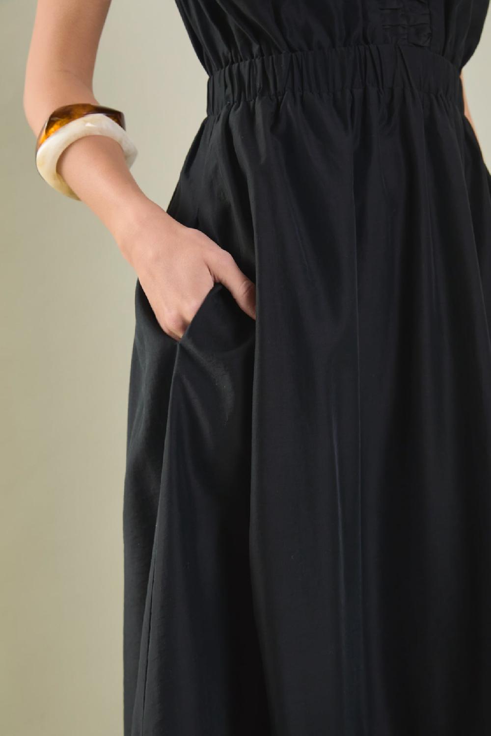 Endless Rose Ruffled Maxi Dress BLACK