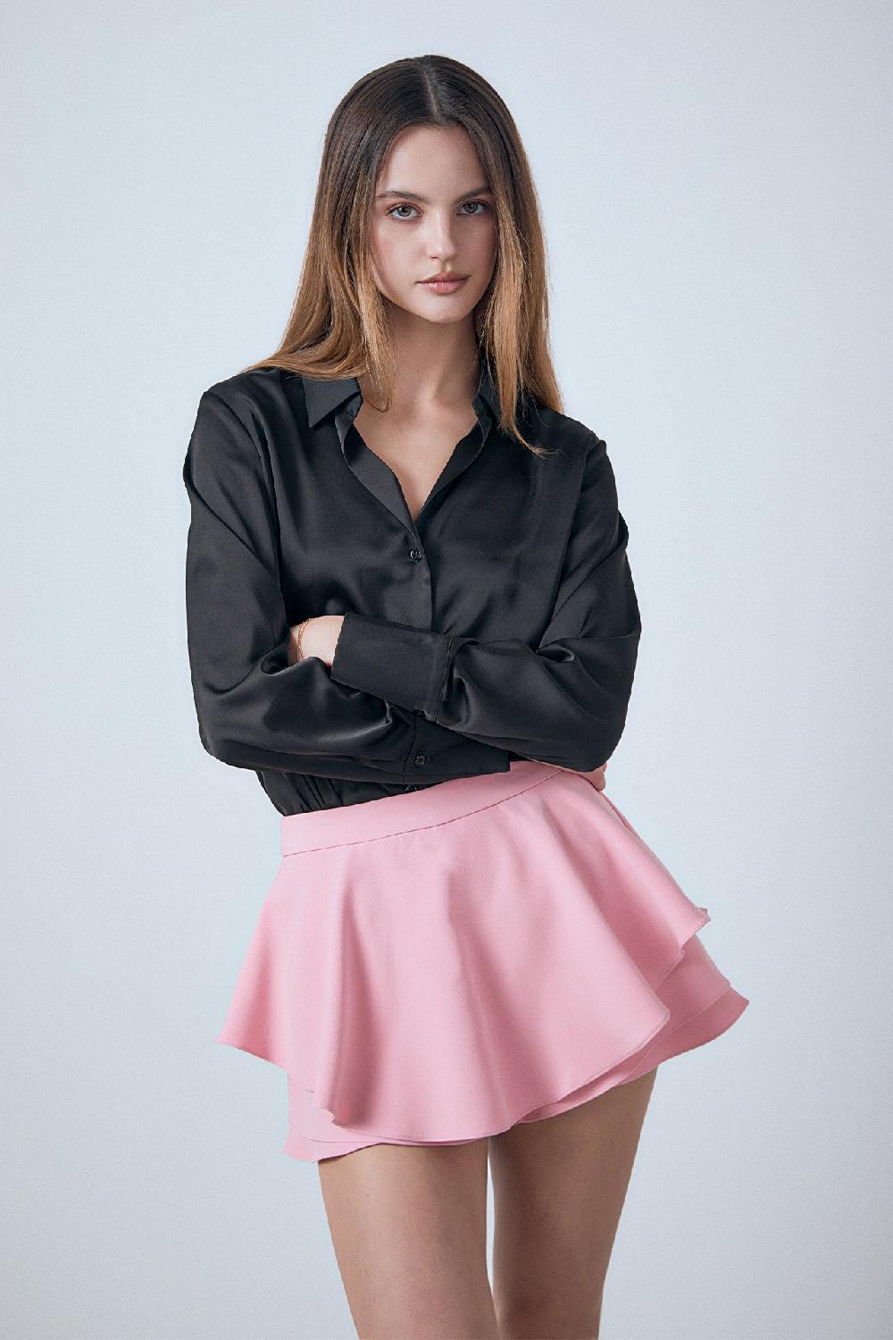 Endless Rose Ruffled Skort PINK