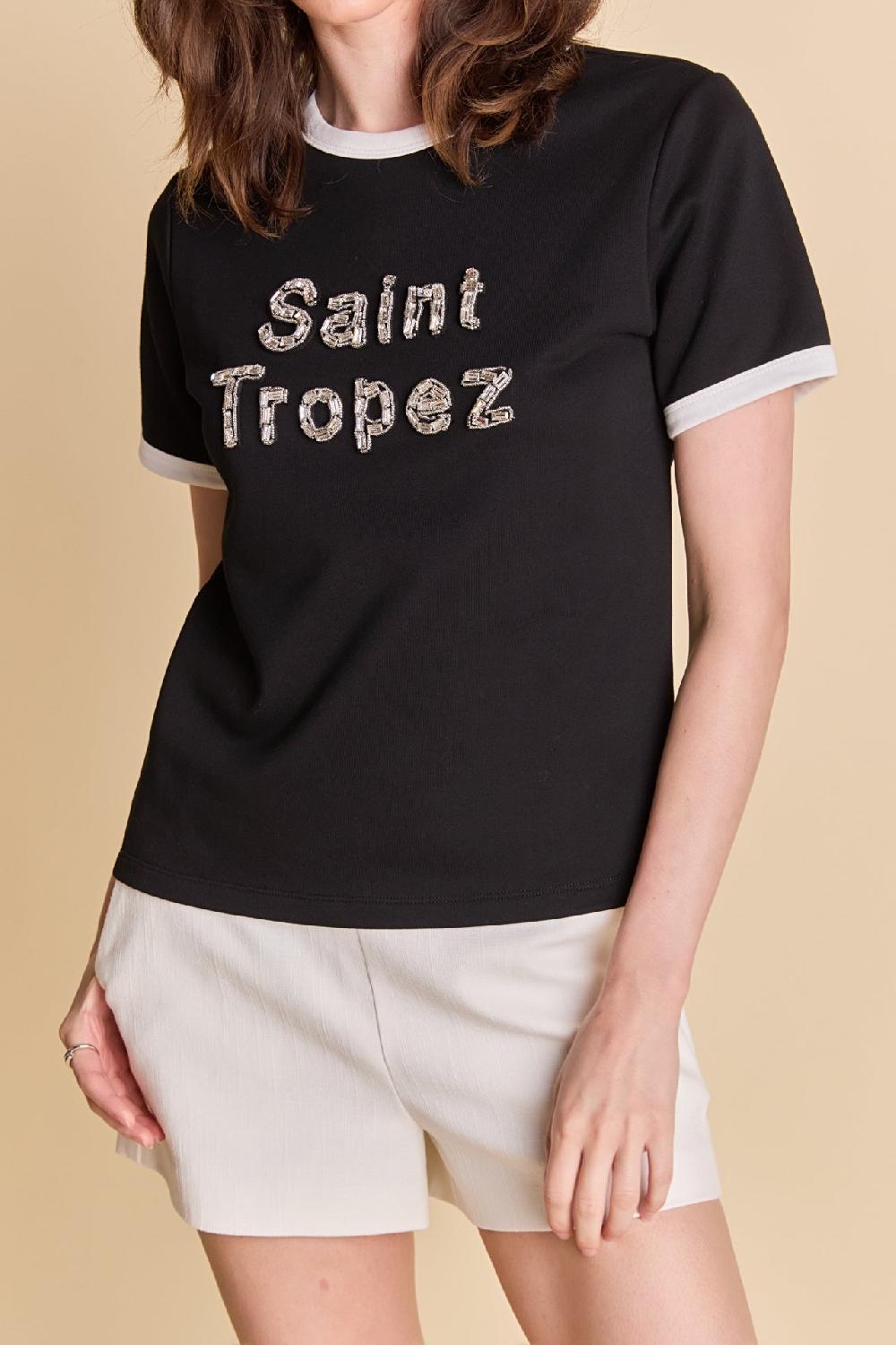 Endless Rose Saint Tropez Tee BLACK