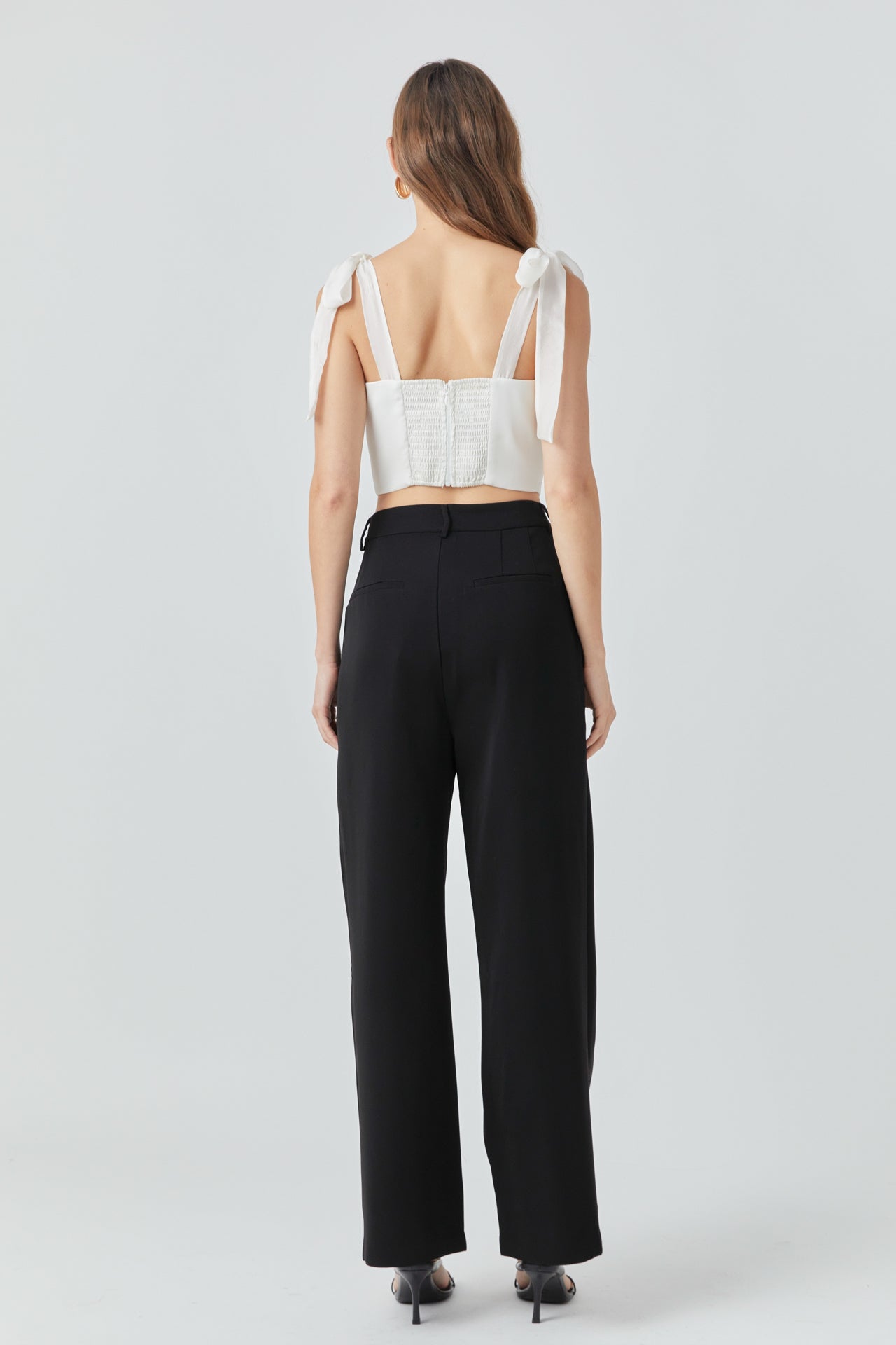 Endless Rose Satin Bustier Top CREAM