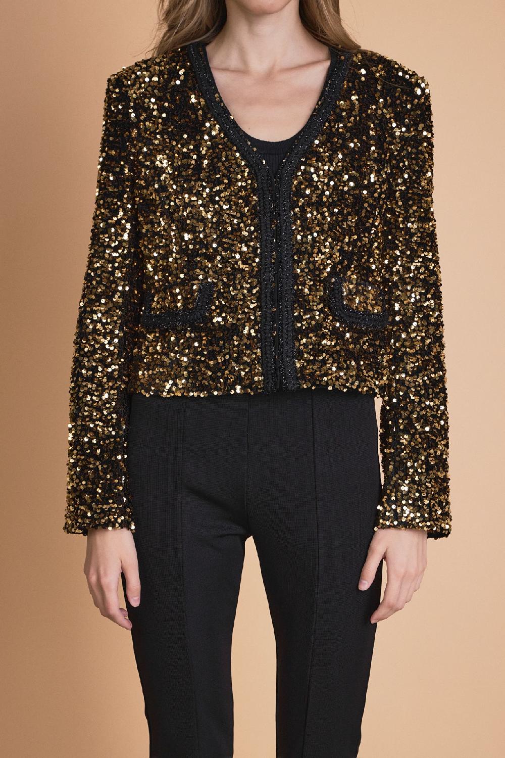 Endless Rose Sequin Jacket GOLD