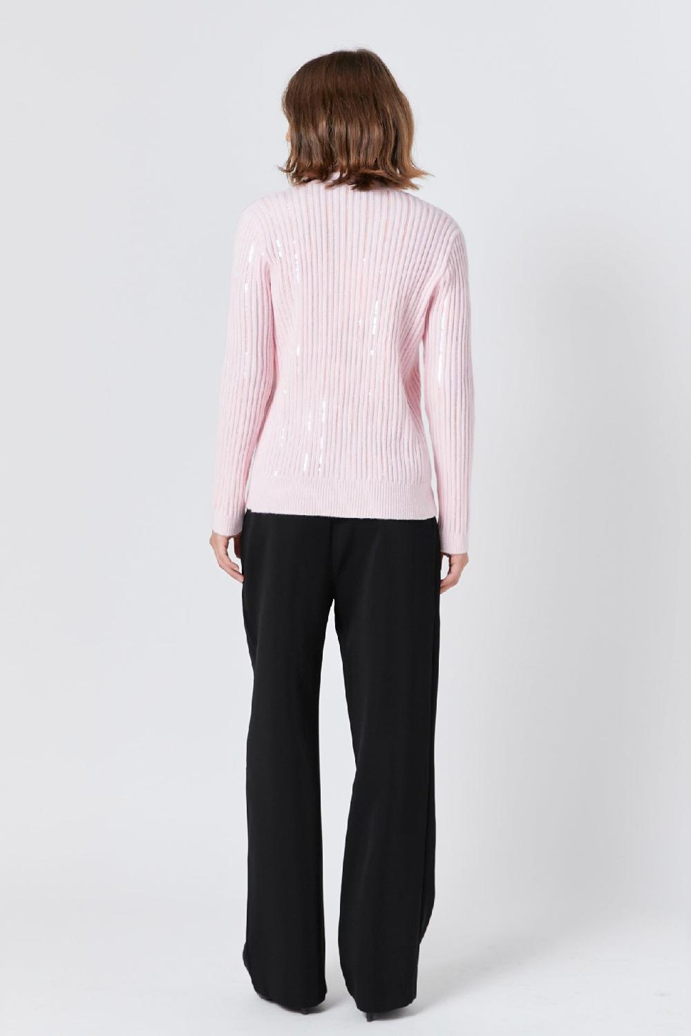 Endless Rose Sequins Cardigan LIGHT PINK