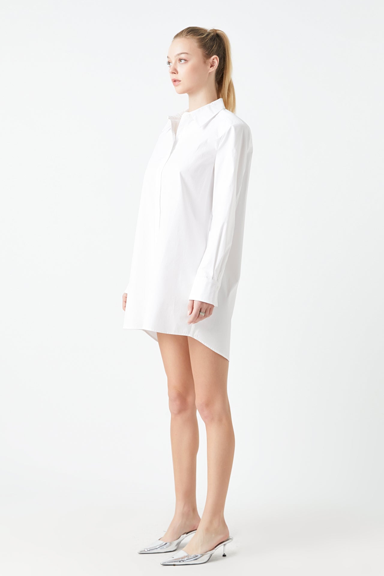 Endless Rose Shirt Mini Dress WHITE