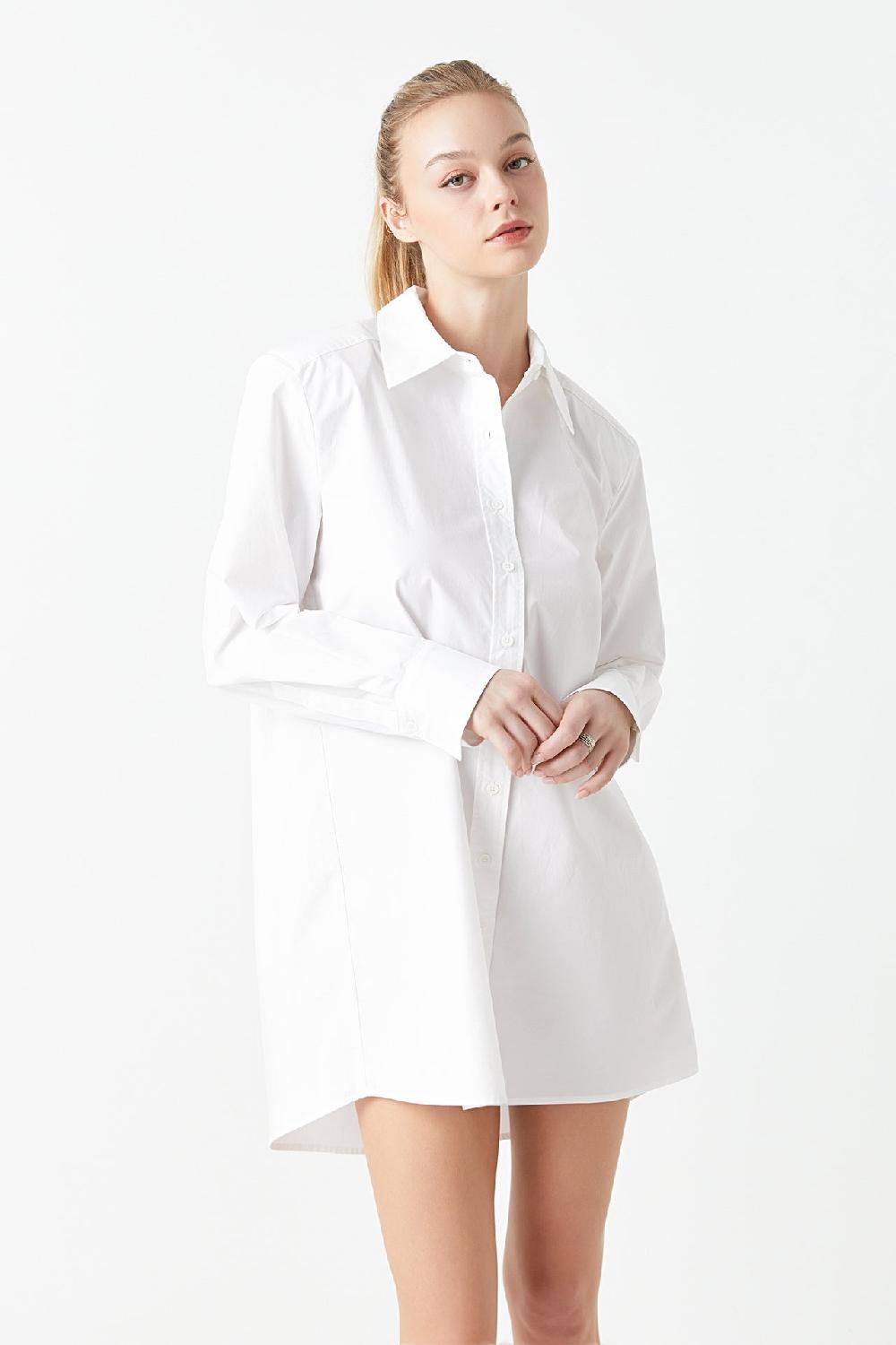 Endless Rose Shirt Mini Dress WHITE