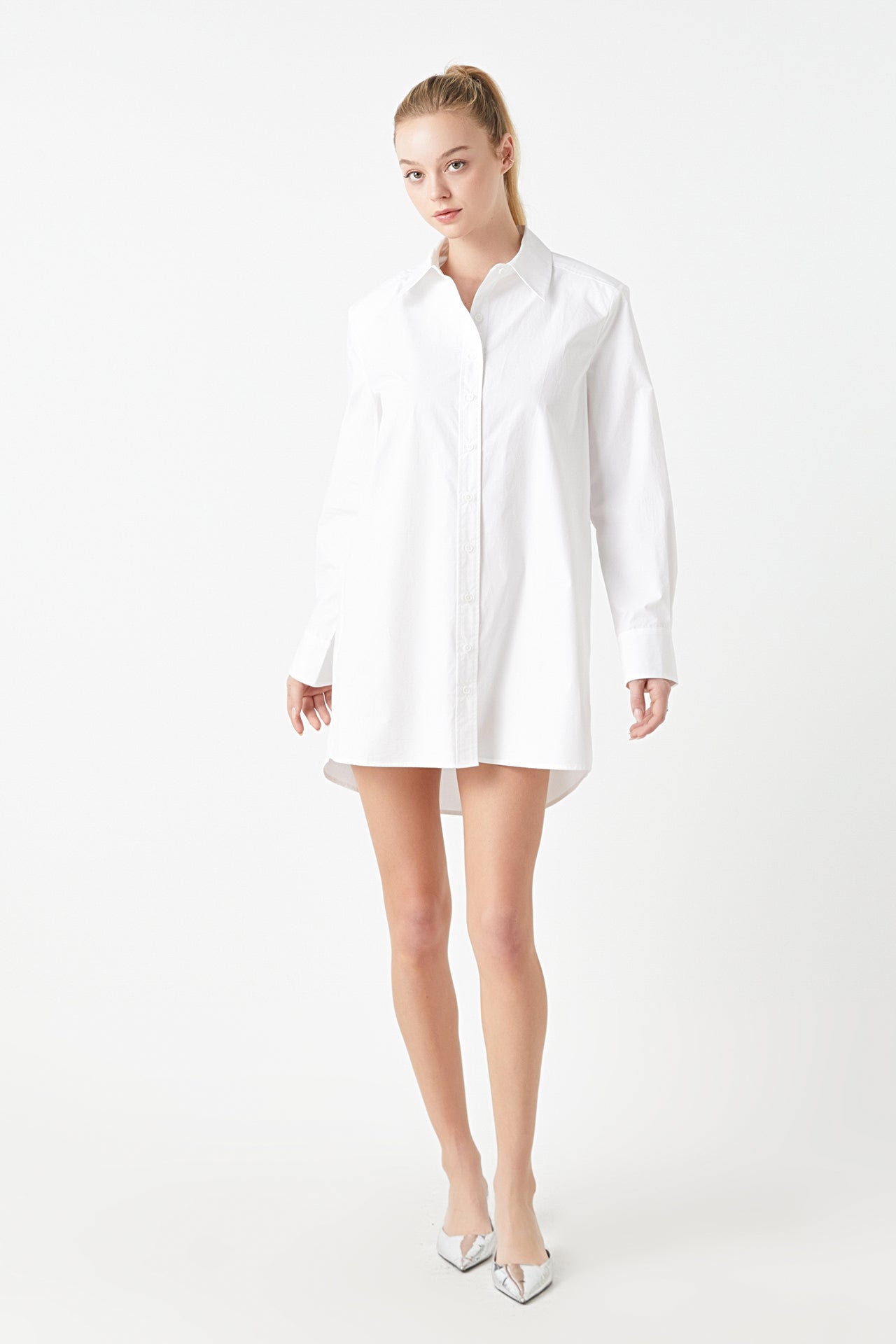 Endless Rose Shirt Mini Dress WHITE