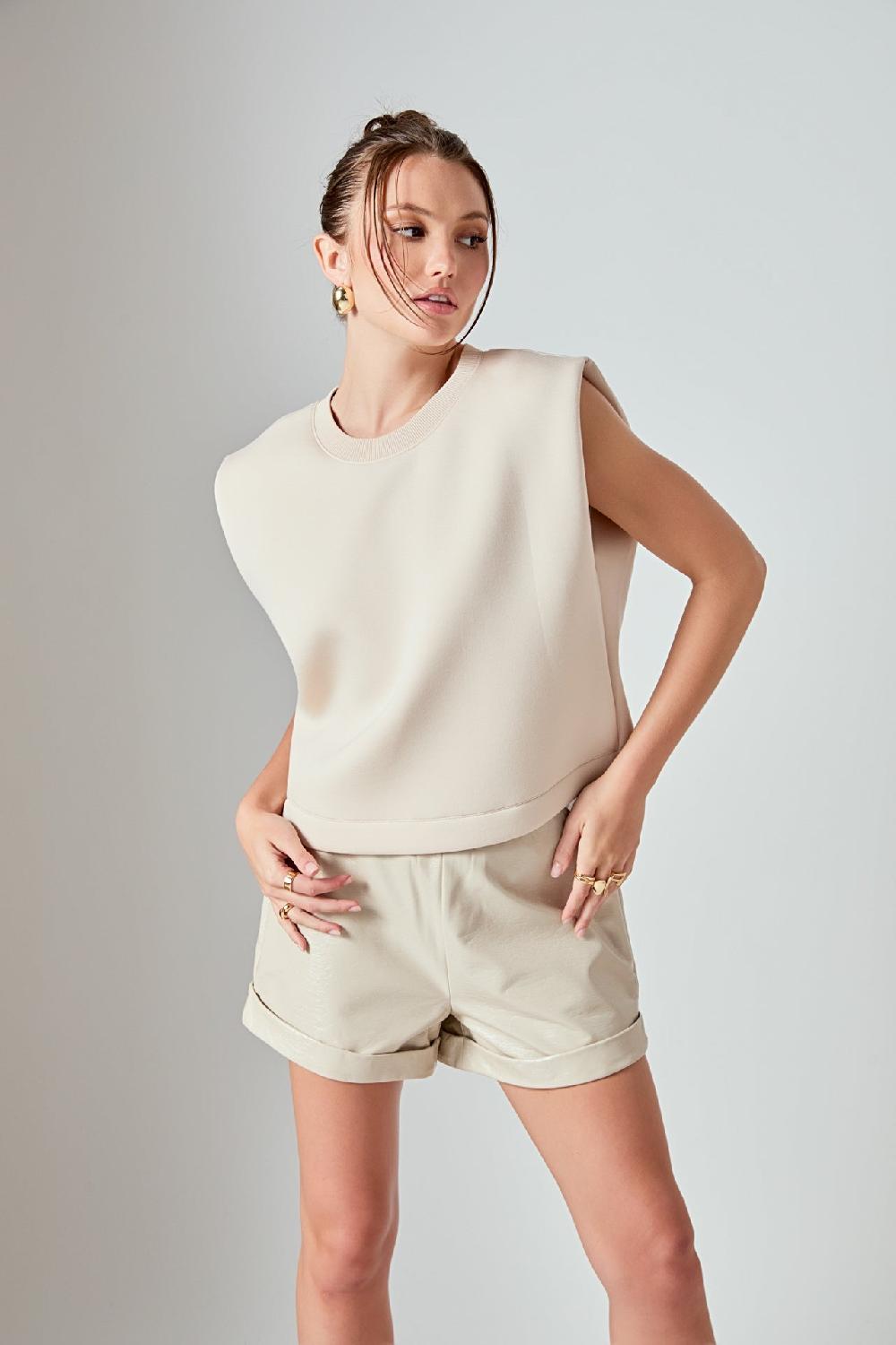 endless rose Soft Basic Top CREAM