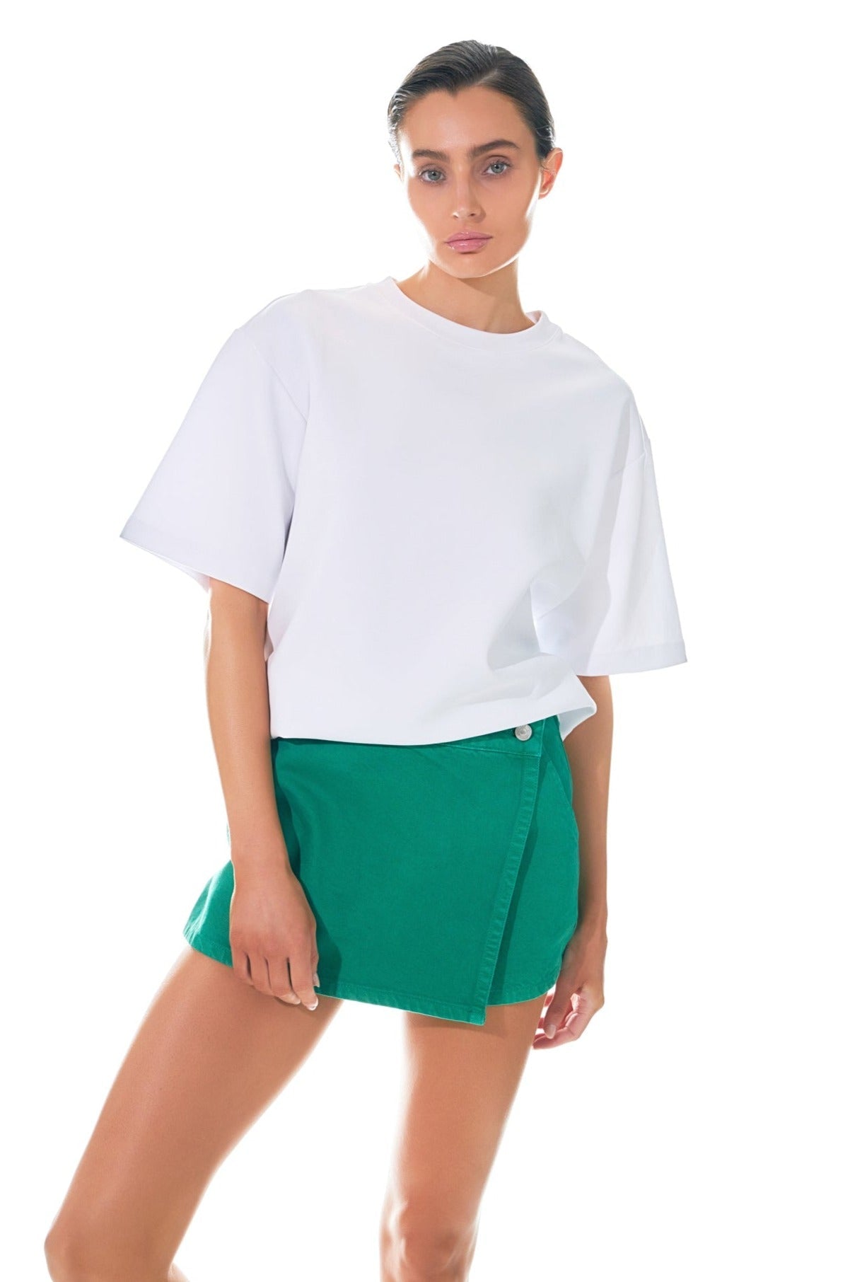 endless rose Soft Boxy T-shirt WHITE