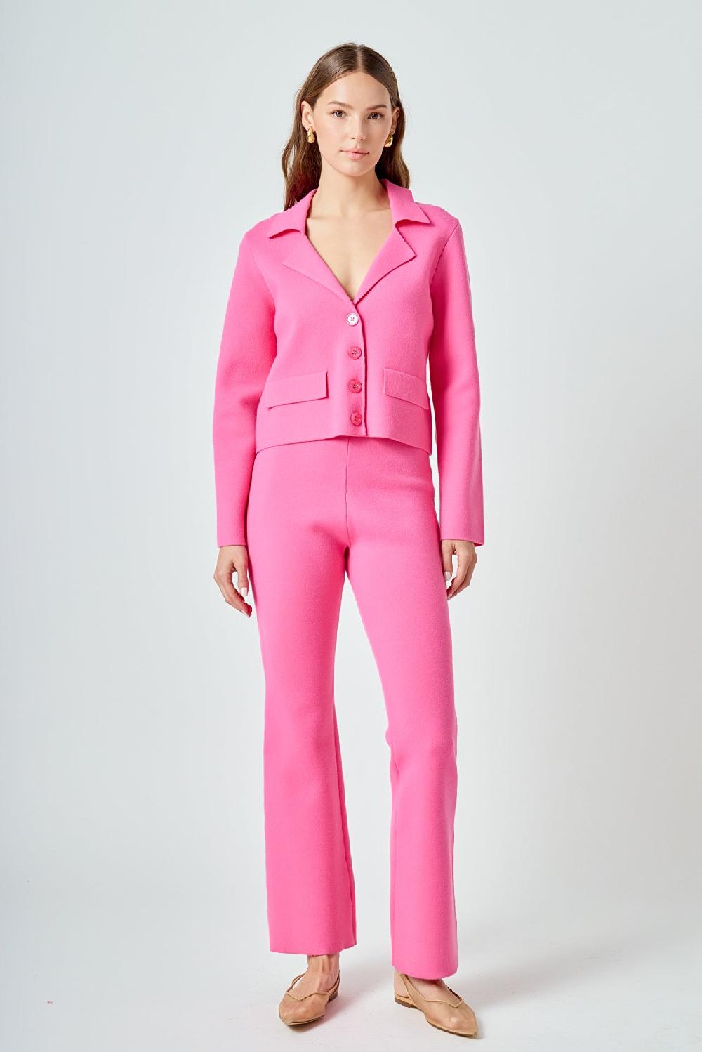 Endless Rose Sweater Blazer PINK