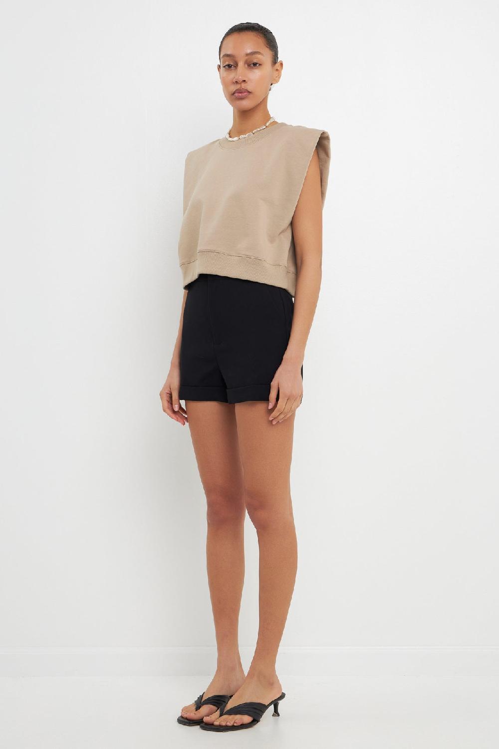 Endless Rose Tailored Basic Shorts BLACK