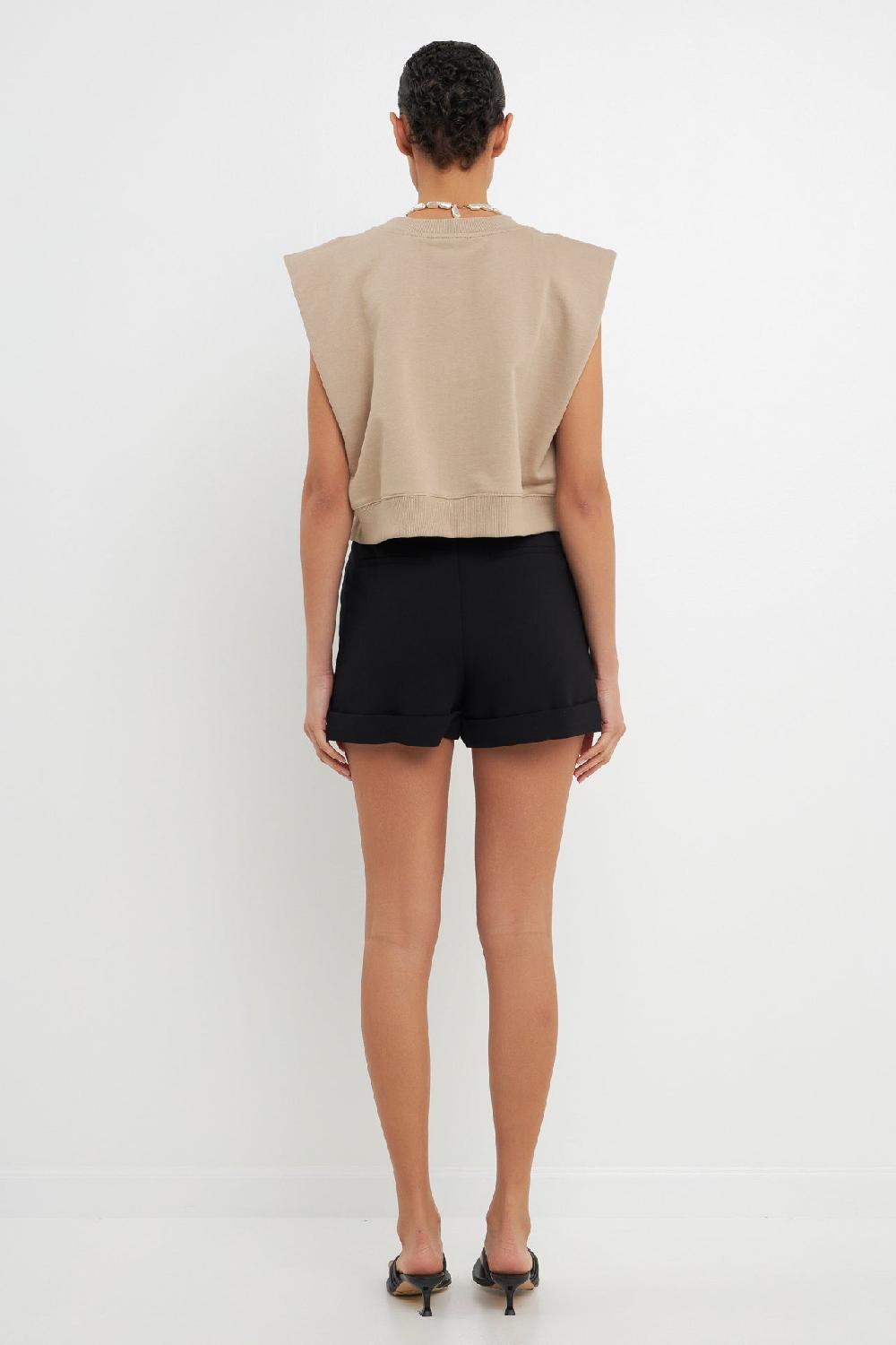 Endless Rose Tailored Basic Shorts BLACK