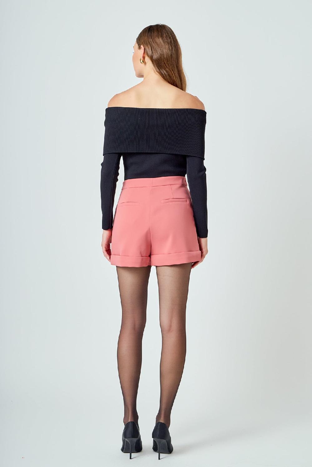 Endless Rose Tailored Basic Shorts DUSTY ROSE