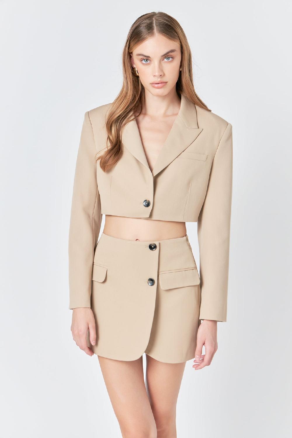 endless rose Tailored Skirt BEIGE