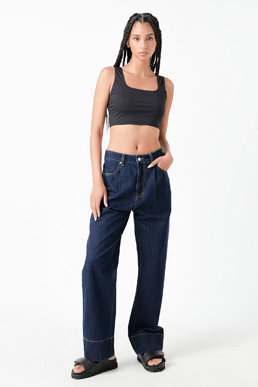 Endless Rose Tank Top BLACK