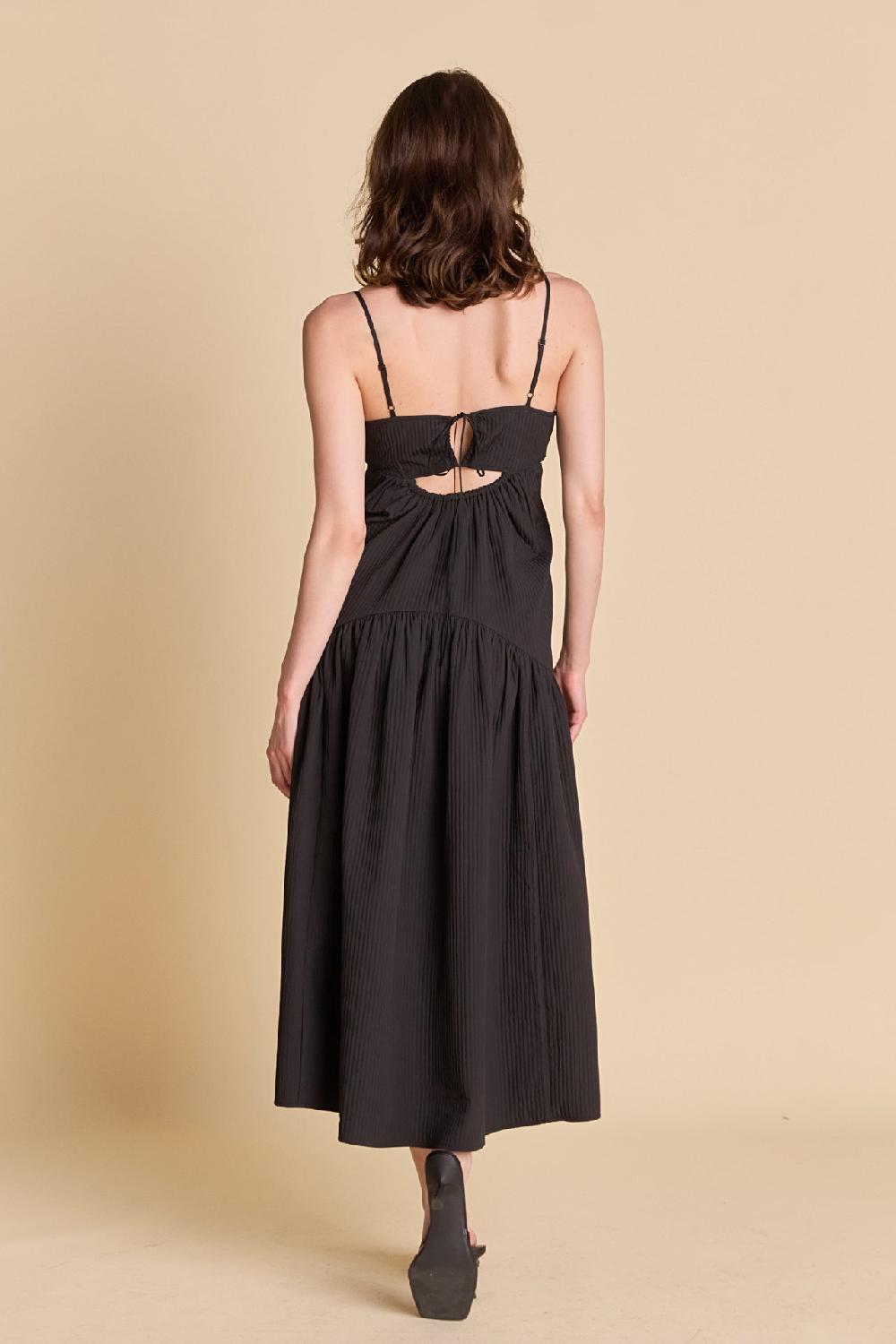 Endless Rose Textured Maxi Dress BLACK