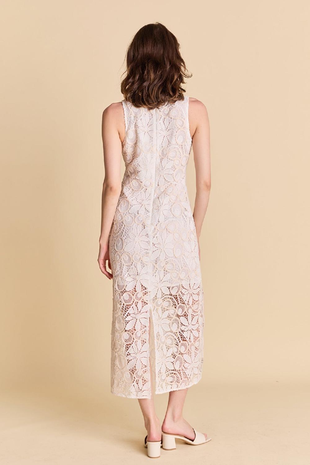 Endless Rose Textured Maxi Dress WHITE