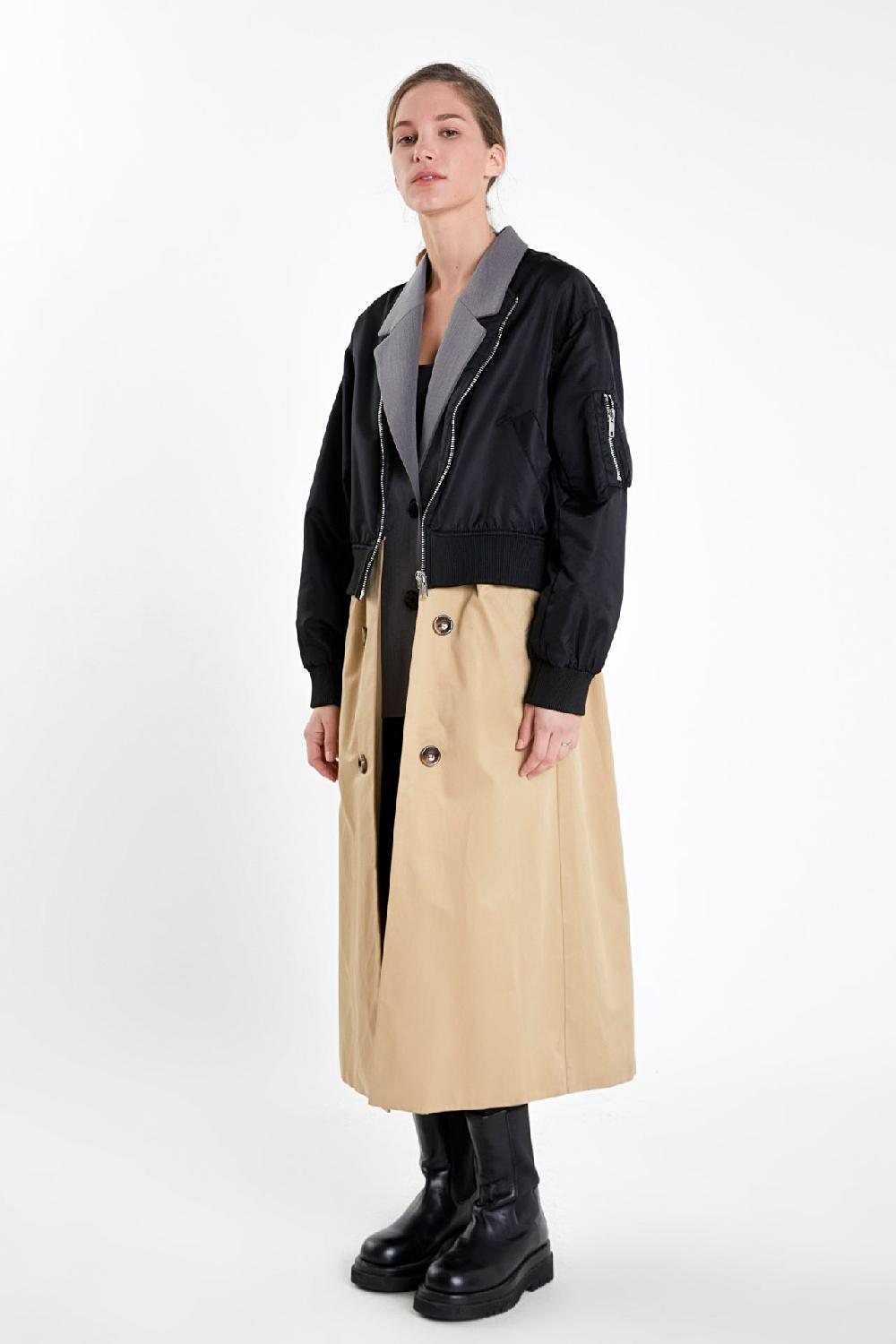 Endless Rose Trio Trench Coat MULTI