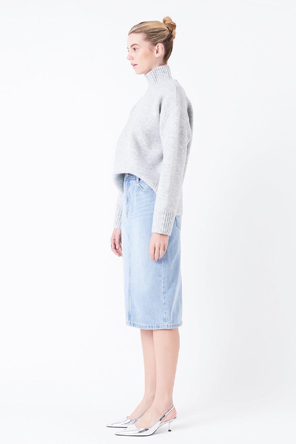 Endless Rose Turtle Neck Sweater CARAMEL