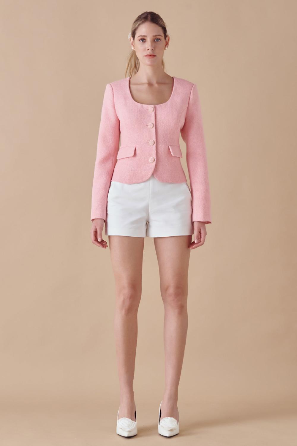 endless rose Tweed Jacket PINK