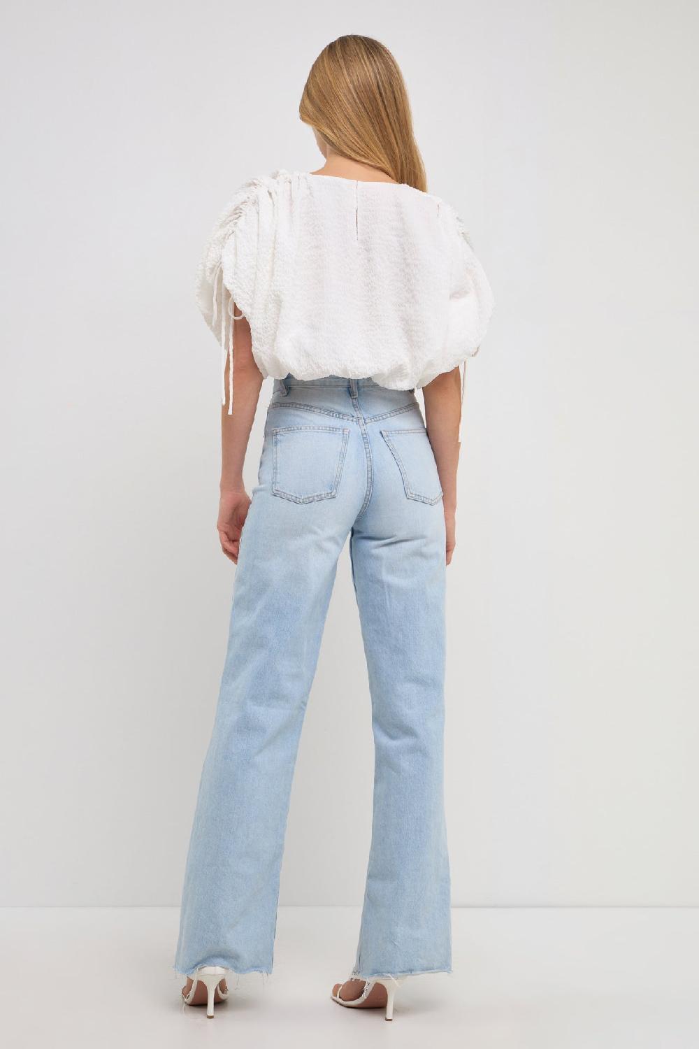 Endless Rose Voluminous Cropped Top PINK