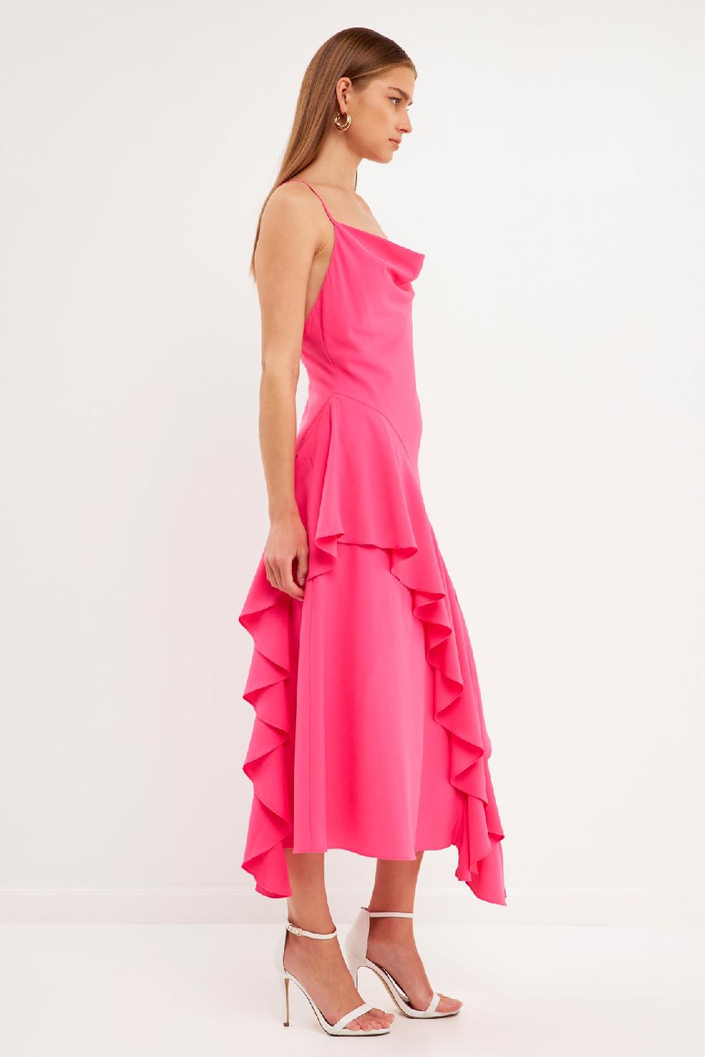Endless Rose Waterfall Maxi Dress PINK