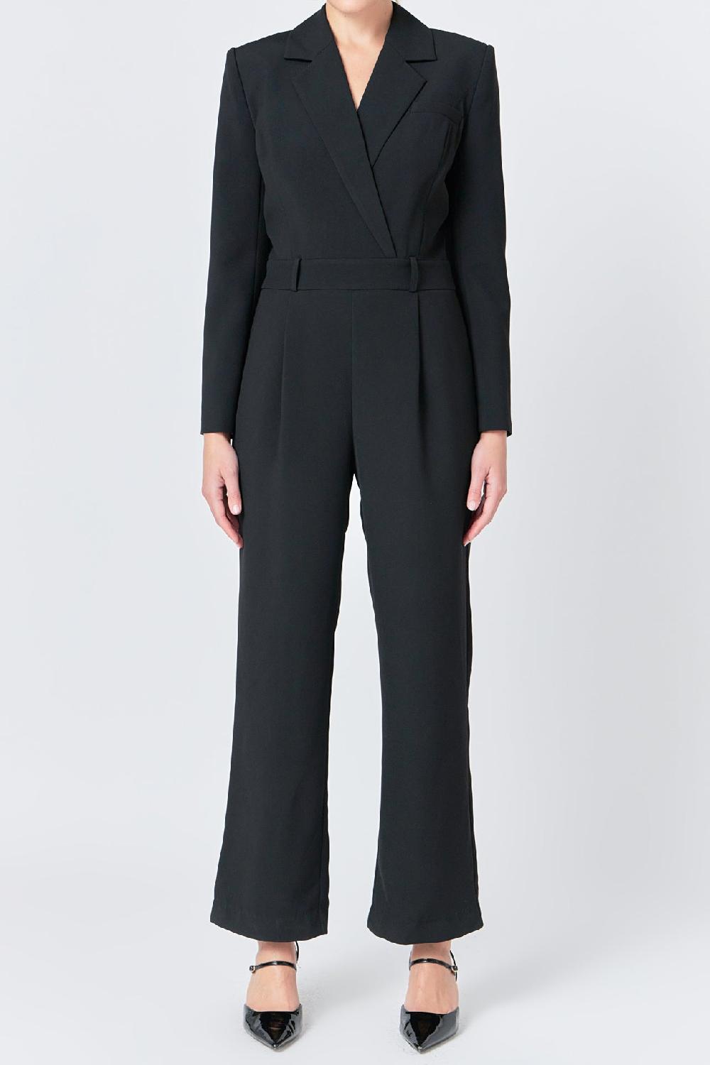 Endless Rose WIde Leg Jumpsuit BLACK