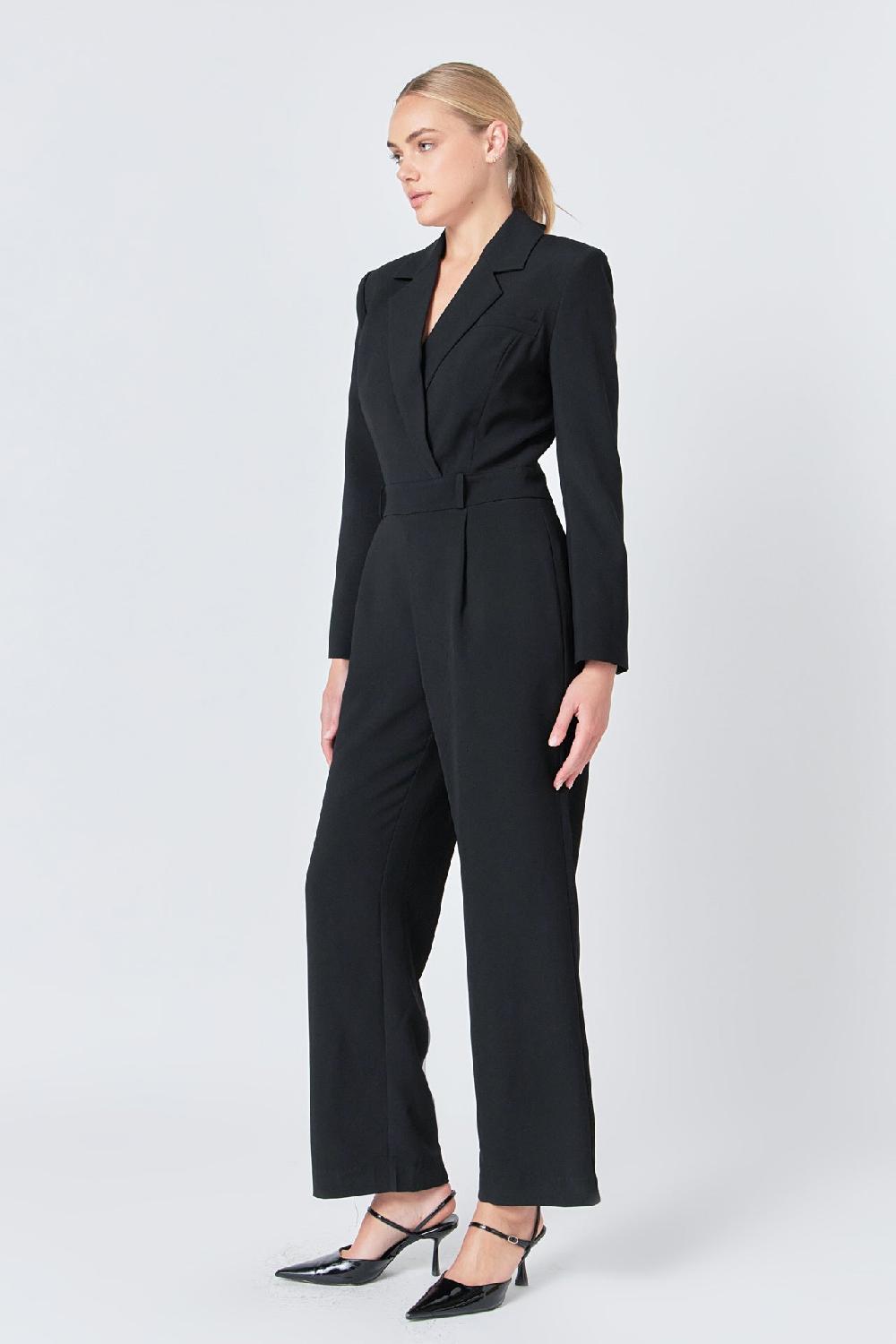 Endless Rose WIde Leg Jumpsuit BLACK