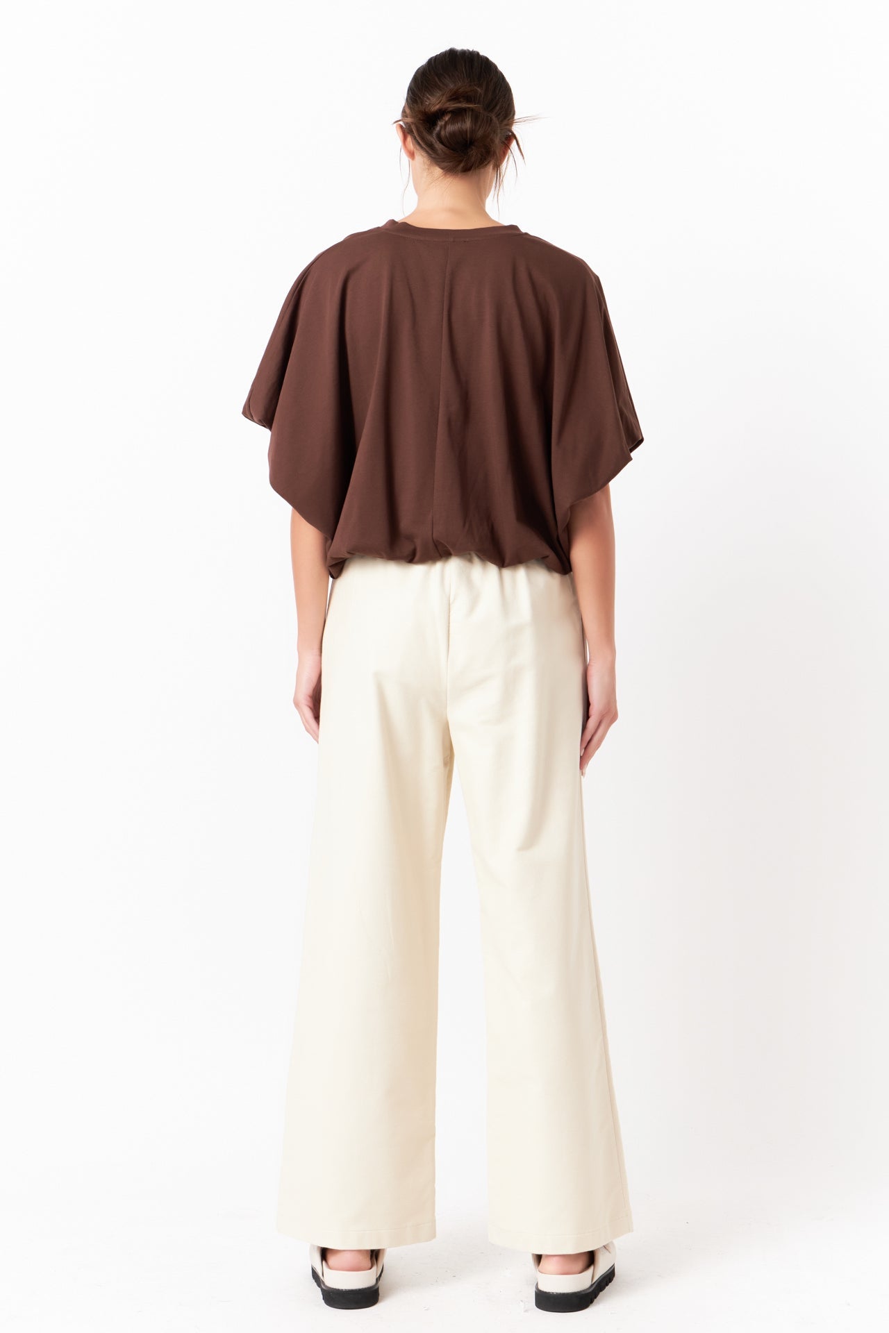 Endless Rose Wide Leg Pants ECRU