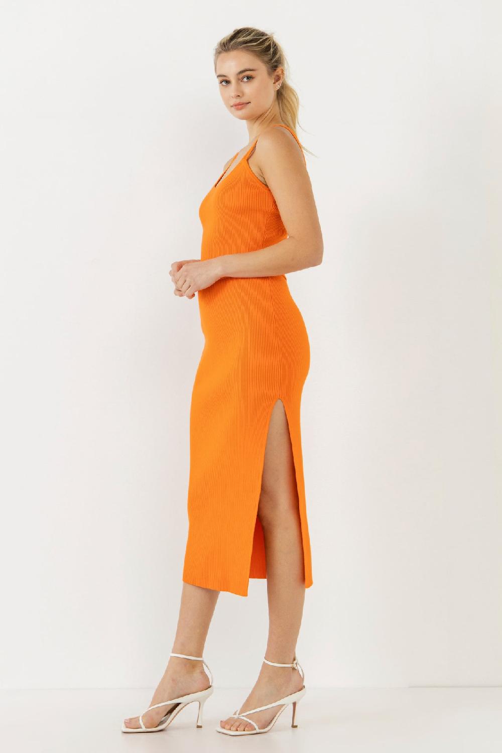 Endless Rose Women Knit Skirt ORANGE