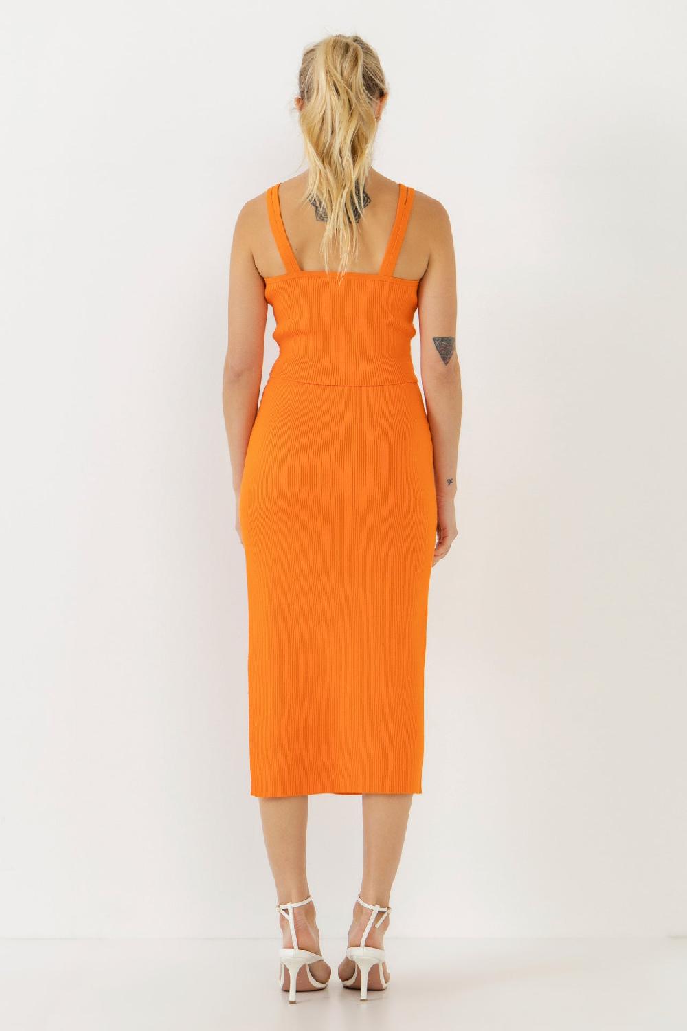 Endless Rose Women Knit Skirt ORANGE