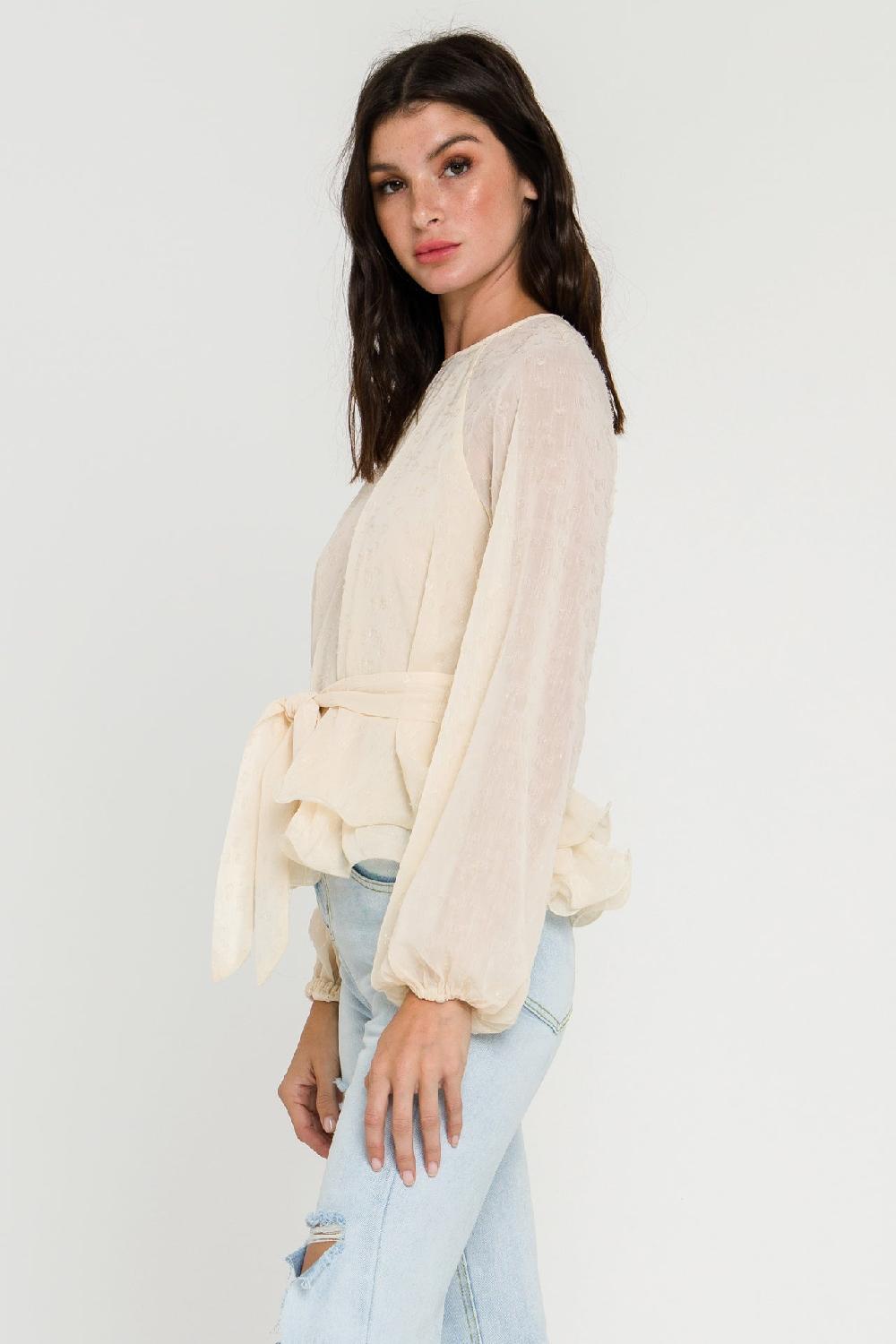 Endless Rose Women Woven Blouse IVORY