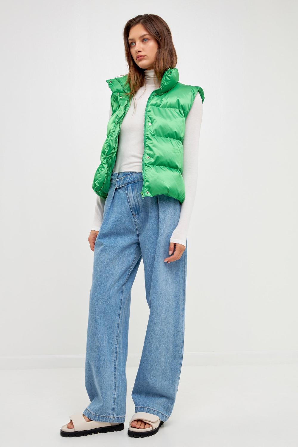 Endless Rose Wrapped Detail Jean DENIM