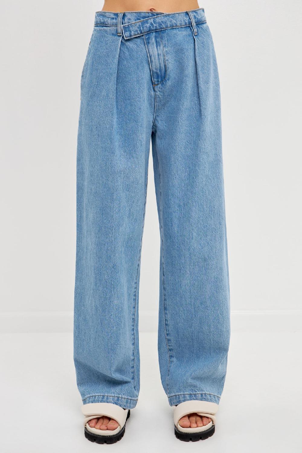 Endless Rose Wrapped Detail Jean DENIM