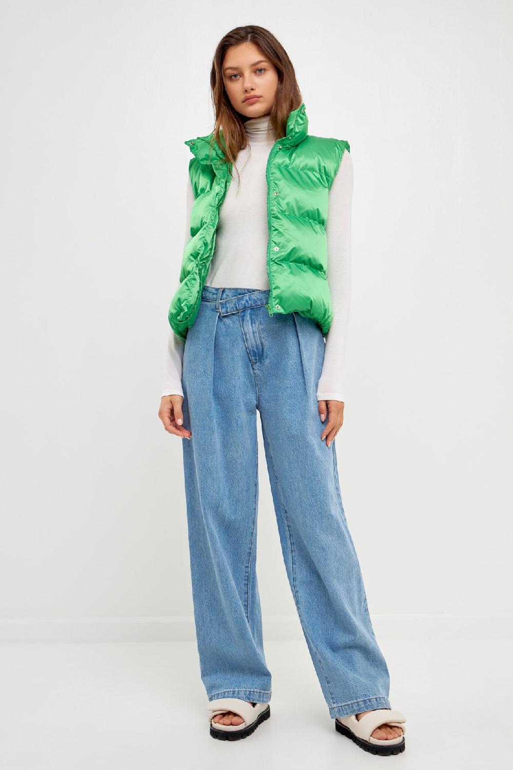 endless rose Wrapped Detail Jean DENIM