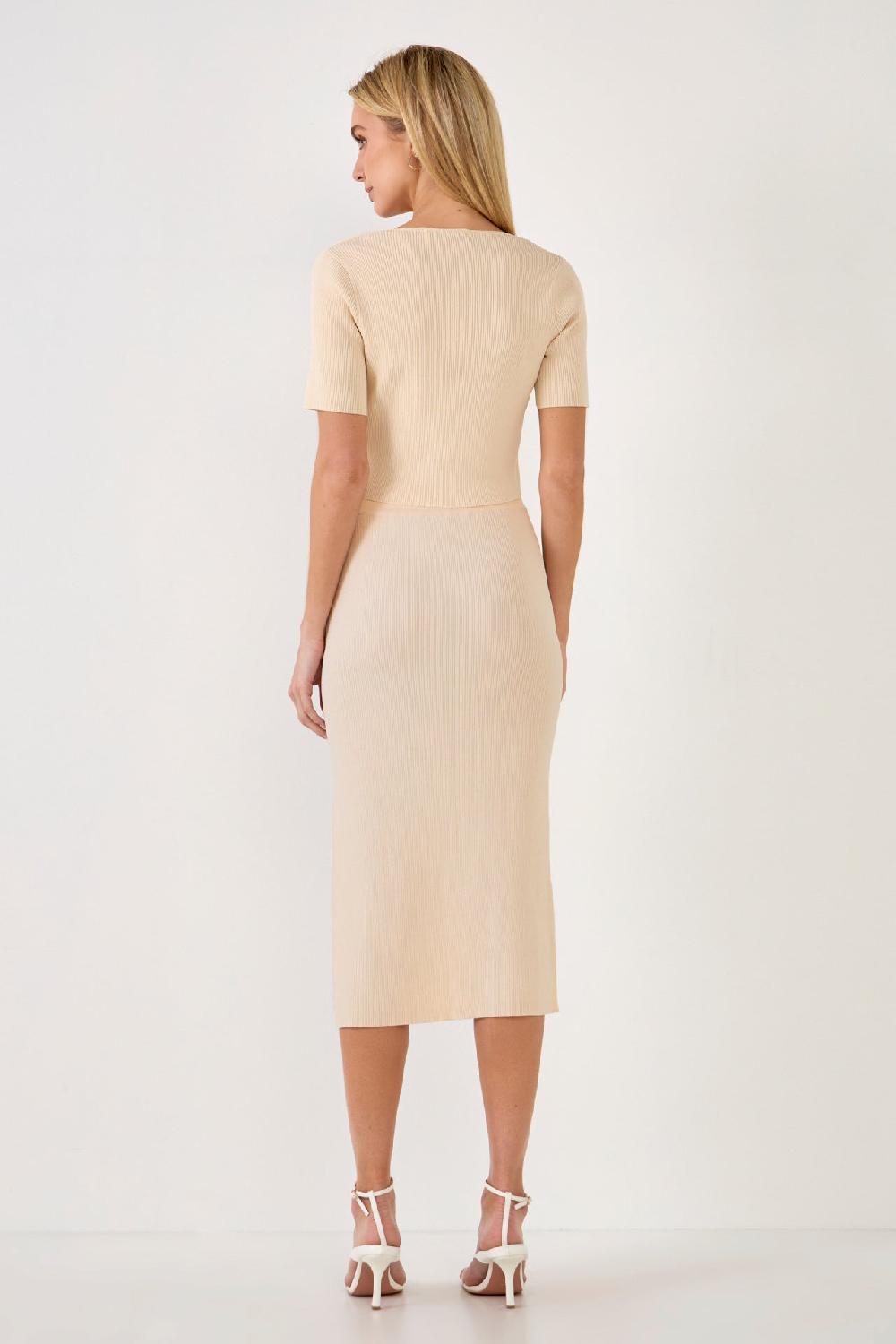 Endless Rose Half Sleeve Button Up Cardigan Top GREEN