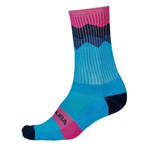endura Jagged Socks - Electric Blue