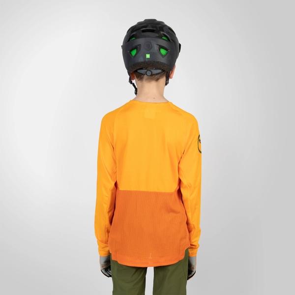 Endura Kid's MT500 Burner L/S Jersey - Tangerine